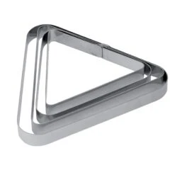 X24 Fascia Inox Triangolare 15x13cm H2cm Pavoni