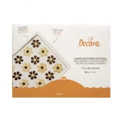 Fogli Di Carta Da Forno Antiaderente 30x40cm - Conf 25 Pz Decora