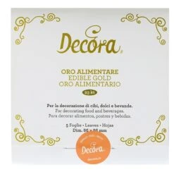 Oro Alimentare In Fogli 8,6x8,6cm - Conf 5 Pz Decora -Peroni Kitchen Negozio foglie oro alimentare 3