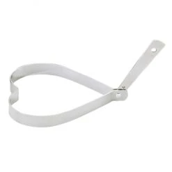 Forma Uovo A Cuore Ø9,5cm In Acciaio Inox - 2 Pz Kuchenprofi