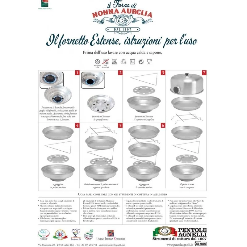 Fornetto Estense Agnelli 35cm COALFORNOCCHIO35 3 Fornetto Estense Agnelli 35cm COALFORNOCCHIO35 - immagine 3