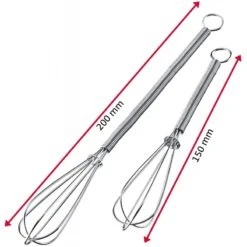 Mini Fruste 15cm E 20cm In Acciaio Inox - Set 2 Pz Westmark -Peroni Kitchen Negozio frusta mini conf2pz inox 3