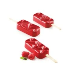 GEL11 SHOCK Stampo Gelato In Silicone 6 Impronte 9,2x4,7cm H2,5cm - 2 Pz + 50 Stecchi Silikomart -Peroni Kitchen Negozio gel 11 shock 2