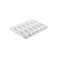 GEL12 CREMINO Stampo Gelato In Silicone 6 Impronte 9,2x4,5cm H2,3cm - Set 2 Pz + 50 Stecchi + Vassoio Silikomart -Peroni Kitchen Negozio gel12 cremino set 2 stampi in silicone silikomart 2
