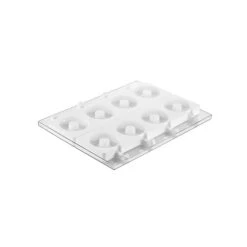 GEL13 DONUTS Stampo Gelato In Silicone 4 Impronte Ø8cm H2,2cm - Set 2 Pz + 50 Stecchi + Vassoio Silikomart -Peroni Kitchen Negozio gel13 donuts stampo gelato in silicone silikomart 2