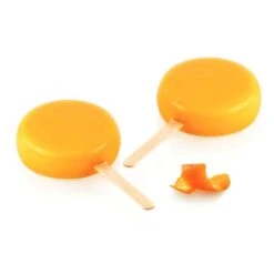 GEL19B ROUND Stampo Gelato In Silicone 2 Impronte Ø7cm H2,3cm - 2 Pz + 50 Stecche Silikomart