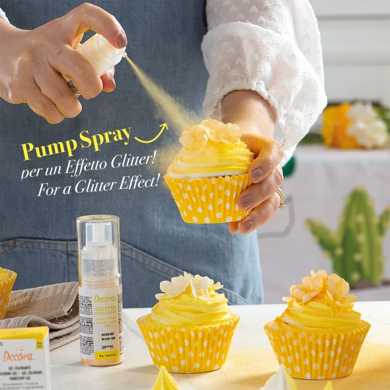 GLITTER PUMP Colorante Spray Glitterato Rosso 10gr (No E171) Decora 4 GLITTER PUMP Colorante Spray Glitterato Rosso 10gr (No E171) Decora - immagine 4