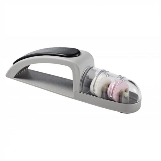 Global 440/SB Affilacoltelli Minosharp Plus Grigio/nero 2 Fasi Di Affilatura 1 Global 440/SB Affilacoltelli Minosharp Plus Grigio/nero 2 Fasi Di Affilatura