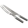 Global G-313 Set 2 Pezzi: Coltello Trinciante G-3/Forchettone Da Arrosto G-13