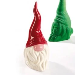 GNOMO KT165 Stampo Termoformato Per Cioccolato 11,5x8,5cm H20cm 200gr - Kit X 2 Pavoni