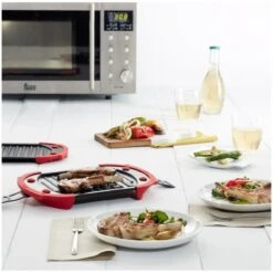 Lekue Griglia Da Microonde 25x15cm Acciaio/silicone Rosso - Set 2 Pz Lékué -Peroni Kitchen Negozio griglia da microonde 25x15cm acciaiosilicone rosso set 2 pz lekue 4