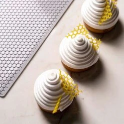 HONEY PATTERN GG067 Tappetino In Silicone Per Decorazioni 30x20cm H3mm Gourmand Pavoni