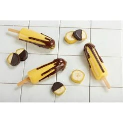 KIT IPANEMA KITPL05 Stampo Gelato In Silicone 3 Impronte 11x3,5cm - 4 Pz + 50 Stecchi E Vassoio Pavogel Pavoni -Peroni Kitchen Negozio kit ipanema pl05 stampo gelato in silicone 3 impronte 4 pezzi 50 stecchi vassoio pavogel pavoni 2