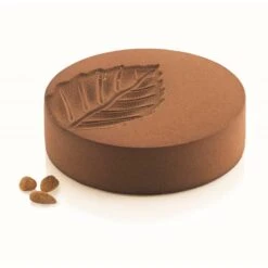 KIT LEAF1200 Stampo In Silicone Ø18cm H5cm + Tappetino Decoro Silikomart