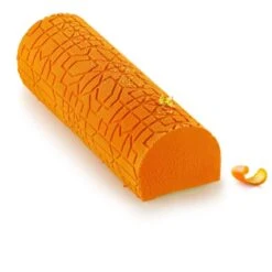 KIT MAYA BUCHE Stampo Tronchetto Gelato + 2 Tappetini Decoro Silikomart