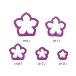 Cutter PETUNIA - Kit 5 Pz In Plastica Decora -Peroni Kitchen Negozio kit petunia 2