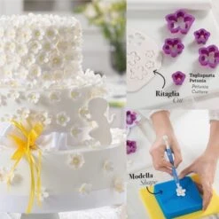 Cutter PETUNIA - Kit 5 Pz In Plastica Decora -Peroni Kitchen Negozio kit petunia 4