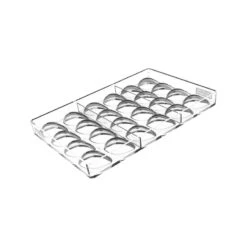 KIT QUENELLE 01 CH038 Stampo In Tritan Pralina Di Cioccolato 24 Impronte 4,2x2,6cm H1,7cm + Inserto In Silicone Silikomart -Peroni Kitchen Negozio kit quenelle 01 ch038 stampo in tritan pralina di cioccolato silikomart 3