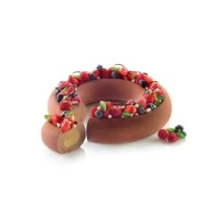 KIT SYMPHONY Stampo In Silicone Ø24cm H4,7cm + Inserto + Cutter Silikomart