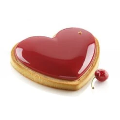 KIT TARTE RING AMORE Stampo In Silicone 19x16cm + Anello 20,5x19cm Silikomart