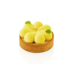 KIT TARTE RING BLOSSOM Stampo In Silicone 8 Impronte Ø6,7cm + 8 Anelli Ø7cm Silikomart -Peroni Kitchen Negozio kit tarte ring blossom stampo in silicone e 8 anelli silikomart 1