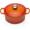 Evolution Cocotte Rotonda 20cm In Ghisa Vetrificata C/coperchio Arancio Le Creuset