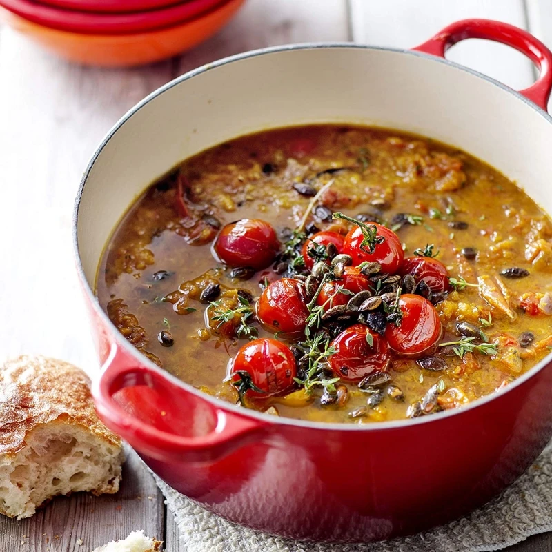 Evolution Cocotte Rotonda 22cm In Ghisa Vetrificata C/coperchio Rosso Le Creuset 4 Evolution Cocotte Rotonda 22cm In Ghisa Vetrificata C/coperchio Rosso Le Creuset - immagine 4