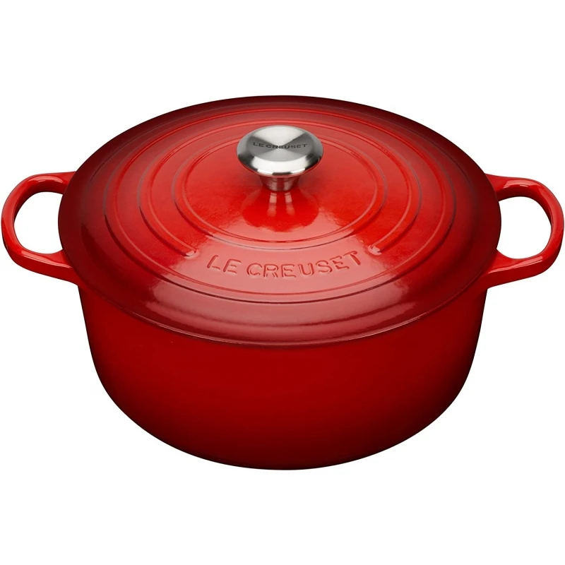 Evolution Cocotte Rotonda 22cm In Ghisa Vetrificata C/coperchio Rosso Le Creuset 1 Evolution Cocotte Rotonda 22cm In Ghisa Vetrificata C/coperchio Rosso Le Creuset