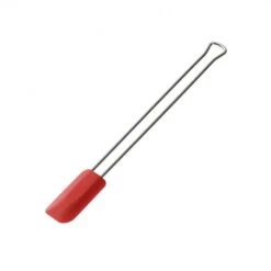 Spatola Leccapiatti MIDI 26,5x4,5cm Inox/silicone Rosso Kuchenprofi