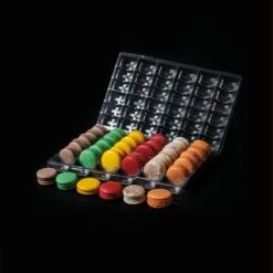 MACARON DISPLAY MC36 Box In Plastica Porta Macaron 36 Posti Conf 200 Pz Pavoni -Peroni Kitchen Negozio macaron display 2