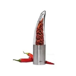 PEPE Macina Peperoncino Trasparente H20,5cm Acciaio E Acrilico AdHoc 5 PEPE Macina Peperoncino Trasparente H20,5cm Acciaio E Acrilico AdHoc -Peroni Kitchen Negozio macinapeperoncino pepe inox acrile 1