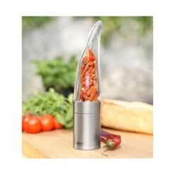 PEPE Macina Peperoncino Trasparente H20,5cm Acciaio E Acrilico AdHoc 6 PEPE Macina Peperoncino Trasparente H20,5cm Acciaio E Acrilico AdHoc -Peroni Kitchen Negozio macinapeperoncino pepe inox acrile 2