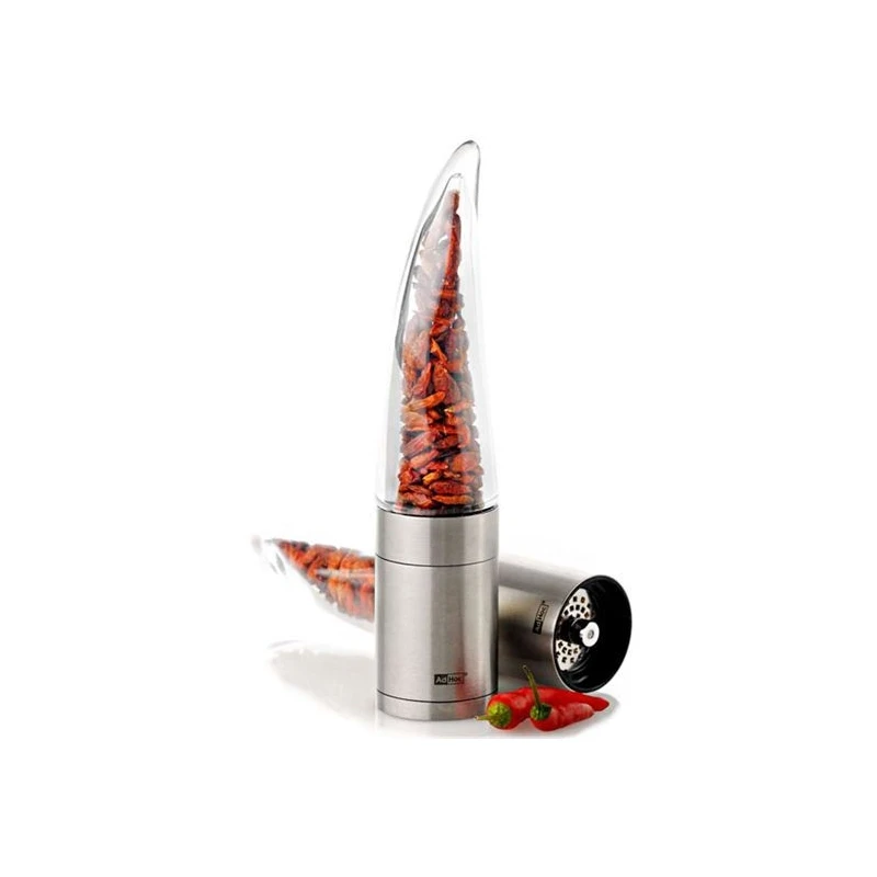 PEPE Macina Peperoncino Trasparente H20,5cm Acciaio E Acrilico AdHoc 4 PEPE Macina Peperoncino Trasparente H20,5cm Acciaio E Acrilico AdHoc - immagine 4