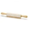 Mattarello In Marmo E Legno Con Base D'appoggio 47cm Ø6cm Kuchenprofi