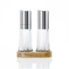 CRYSTAL Set Menage Macina Sale E Pepe 13,5x6,7cm H17,5cm Legno, Vetro E Acciaio AdHoc