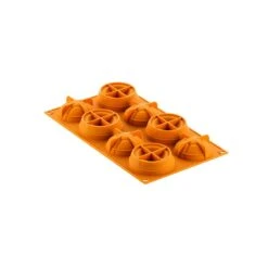 MICHETTA 92 Stampo In Silicone 8 Impronte Ø6,4cm H4,5cm Silikomart -Peroni Kitchen Negozio michetta92 stampo in silicone 8 impronte o64cm h45cm silikomart 1