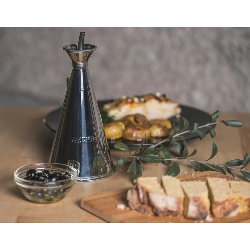 Oliera/acetiera Con Bordo Antigoccia In Acciaio Inox 750ml G&R 3 Oliera/acetiera Con Bordo Antigoccia In Acciaio Inox 750ml G&R - immagine 3