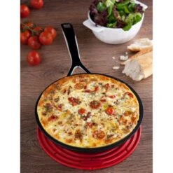 Les Forgèes Padella Bassa 24cm In Alluminio Antiaderente Le Creuset -Peroni Kitchen Negozio padella 24cm in alluminio antiaderente les forgees le creuset 4