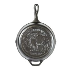 Padella Tonda In Ghisa Logo Buffalo Nickel 26cm L8SK3BN Lodge