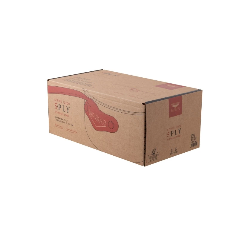 Paderno SERIE 12200 Inox 5-Ply Casseruola Alta 20cm H10cm 2,8L 1M Acciaio E Alluminio 3 Paderno SERIE 12200 Inox 5-Ply Casseruola Alta 20cm H10cm 2,8L 1M Acciaio E Alluminio - immagine 3