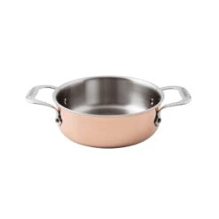 Paderno SERIE 15600 Rame 3-Ply Casseruola Bassa 20cm H7cm 2,2L 2M Acciaio, Rame E Alluminio