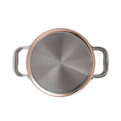 Paderno SERIE 15600 Rame 3-Ply Casseruola Bassa 20cm H7cm 2,2L 2M Acciaio, Rame E Alluminio -Peroni Kitchen Negozio paderno serie 15600 rame 3 ply casseruola bassa 20cm h7cm 2m acciaio rame e alluminio 3