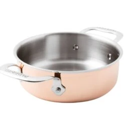 Paderno SERIE 15600 Rame 3-Ply Casseruola Bassa 20cm H7cm 2,2L 2M Acciaio, Rame E Alluminio -Peroni Kitchen Negozio paderno serie 15600 rame 3 ply casseruola bassa 20cm h7cm 2m acciaio rame e alluminio 4