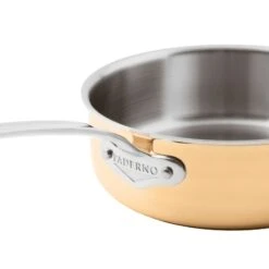 Paderno SERIE 15600 Rame 3-Ply Casseruola Bassa 24cm H8cm 3,6L 1M Acciaio, Rame E Alluminio -Peroni Kitchen Negozio paderno serie 15600 rame 3 ply casseruola bassa 24cm h8cm 1m acciaio rame e alluminio 4