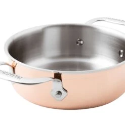 Paderno SERIE 15600 Rame 3-Ply Casseruola Bassa 24cm H8cm 3,6L 2M Acciaio, Rame E Alluminio -Peroni Kitchen Negozio paderno serie 15600 rame 3 ply casseruola bassa 24cm h8cm 2m acciaio rame e alluminio 4