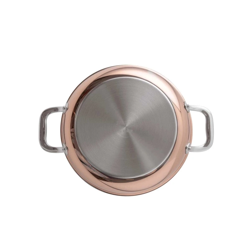 Paderno SERIE 15600 Rame 3-Ply Tegame 32cm H6cm 4,8L 2M Acciaio, Rame E Alluminio 2 Paderno SERIE 15600 Rame 3-Ply Tegame 32cm H6cm 4,8L 2M Acciaio, Rame E Alluminio - immagine 2