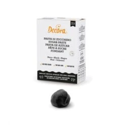 Pasta Di Zucchero Nera 700gr Decora