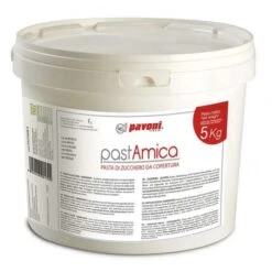 PASTAMICA Pasta Di Zucchero Da Copertura Bianco 5Kg Pavoni