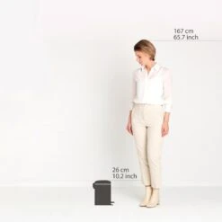 Brabantia Pattumiera A Pedale NEWICON 3L Acciaio Satinato Anti-Impronta -Peroni Kitchen Negozio pattumiera newicon a pedale 3l matt steel anti impronta 6