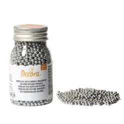 Perle Di Zucchero Argento Ø4mm 100gr Decora